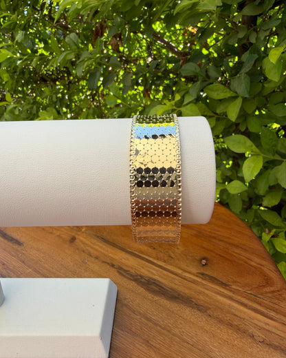 Pulsera Gruesa Grabada