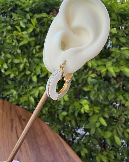 Arracada Dorado Blanco