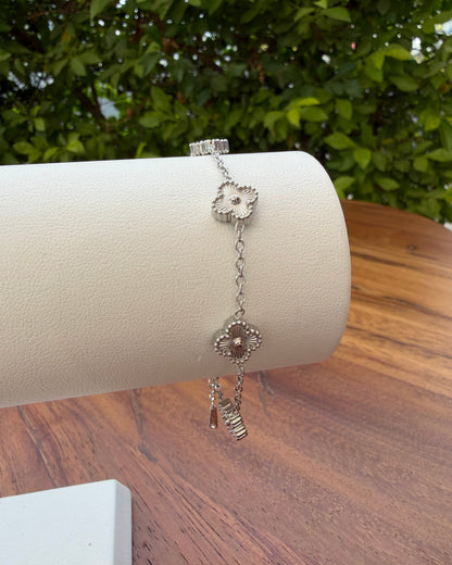 Pulsera Dupe Van Cleef Plata Ch