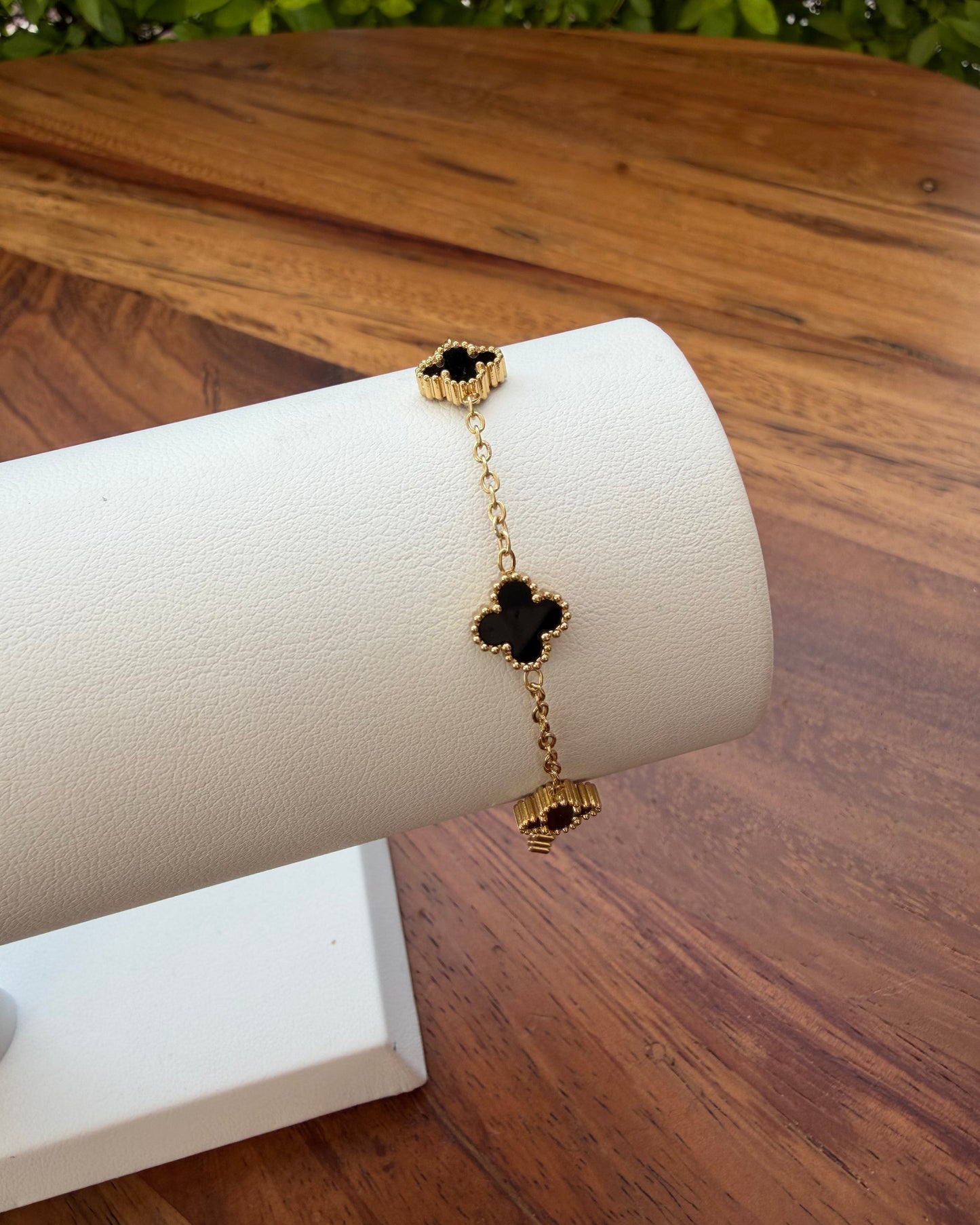Pulsera Dupe Van Cleef Negra Ch