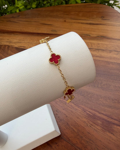 Pulsera Dupe Van Cleef Roja Ch