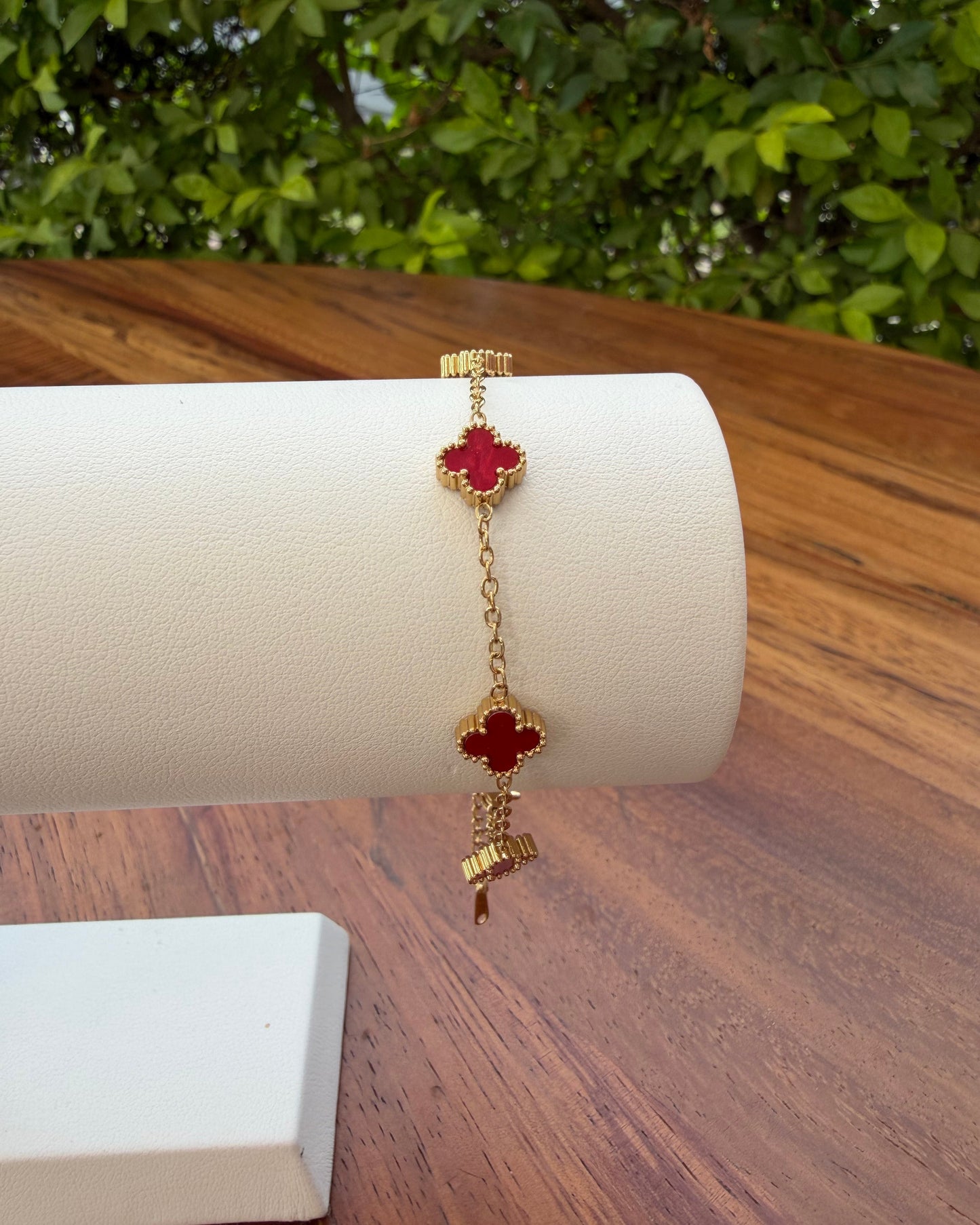 Pulsera Dupe Van Cleef Roja Ch