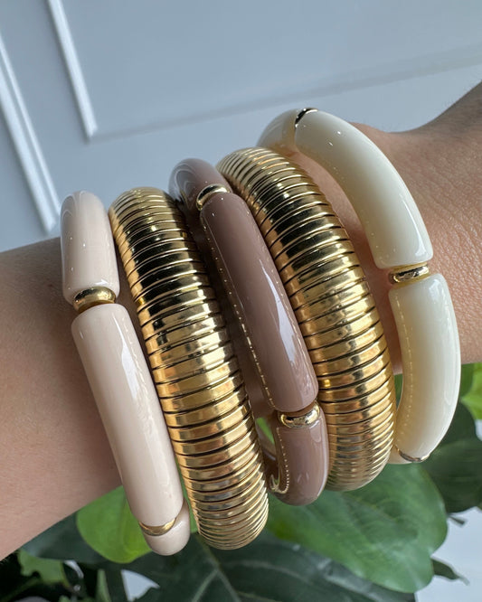 Pulsera Acrílico Caramelo Ch