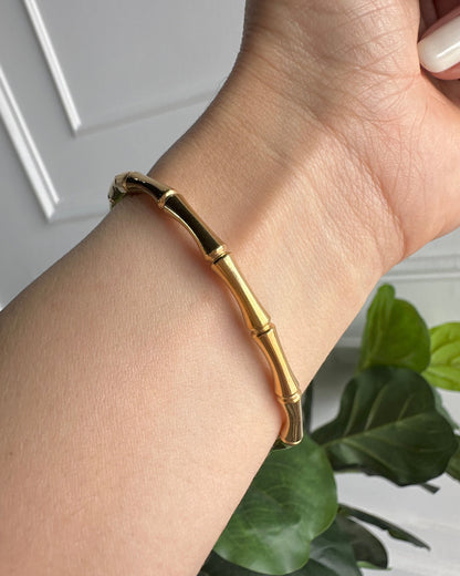 Pulsera Dura Hueso Dorada