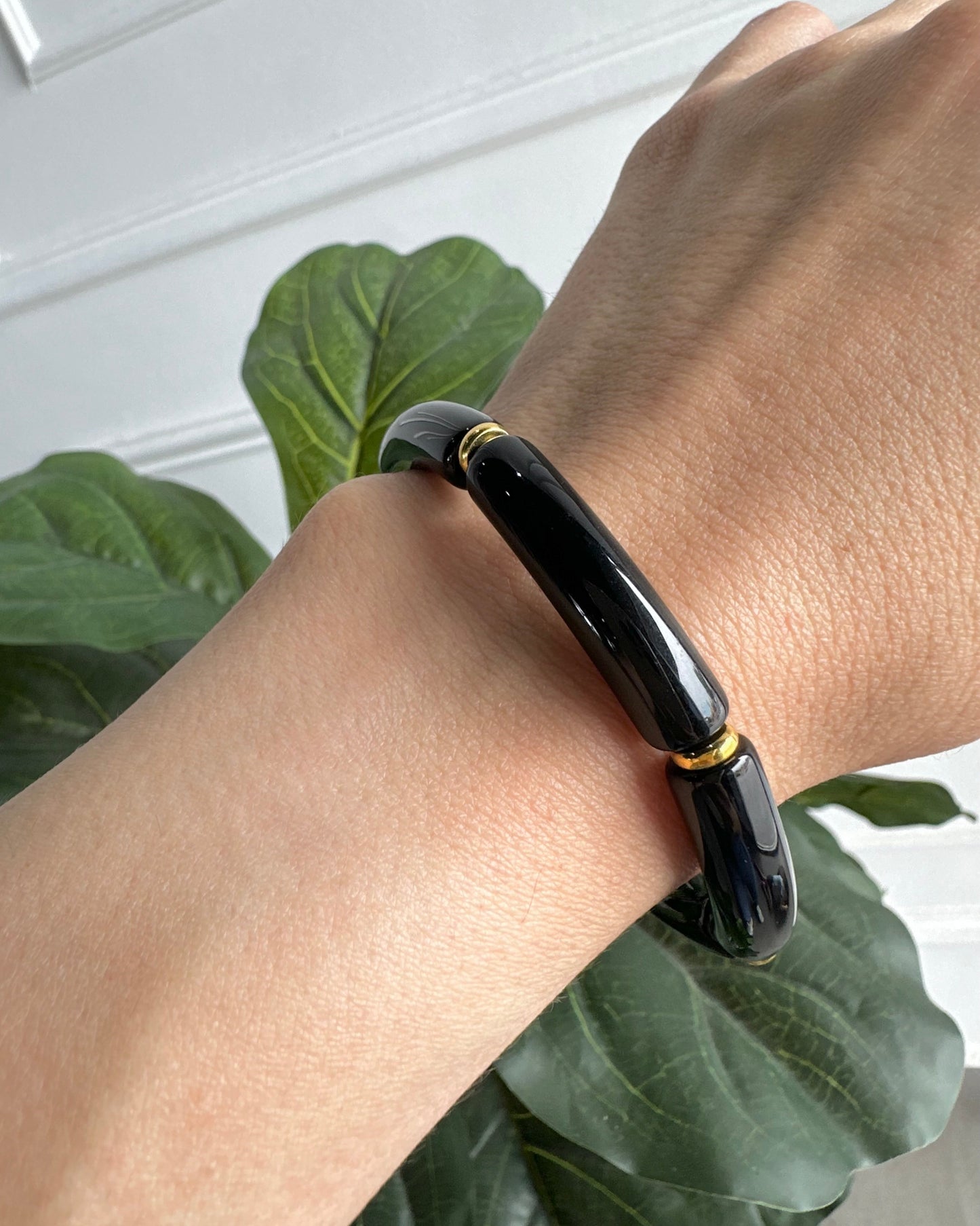 Pulsera Acrílico Negra Ch