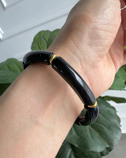 Pulsera Acrílico Negra Ch