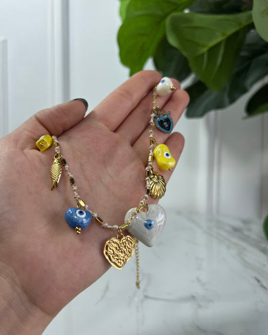 Collar Corazón Ojo