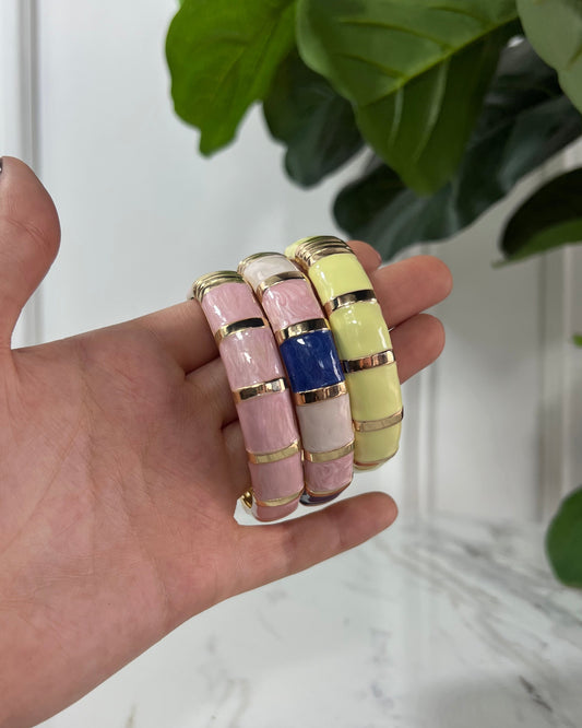 Pulsera Bloques Rosa
