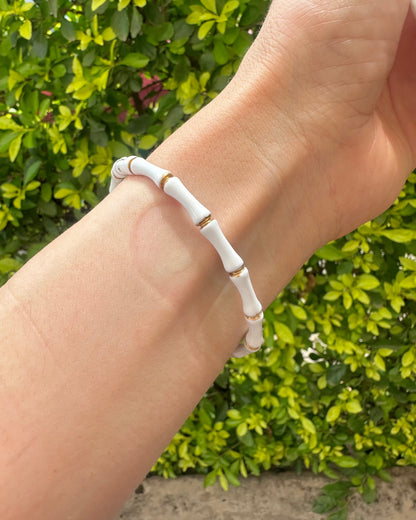 Pulsera Dura Hueso Blanca