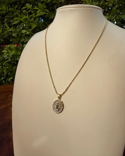 Collar Virgen Madre Perla Ch