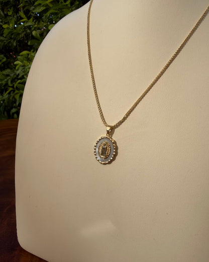 Collar Virgen Madre Perla Ch