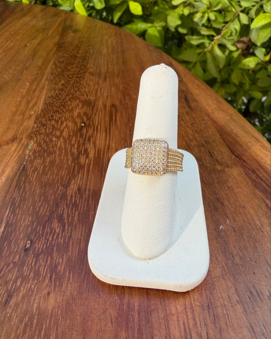 Anillo Cuadro Brillo