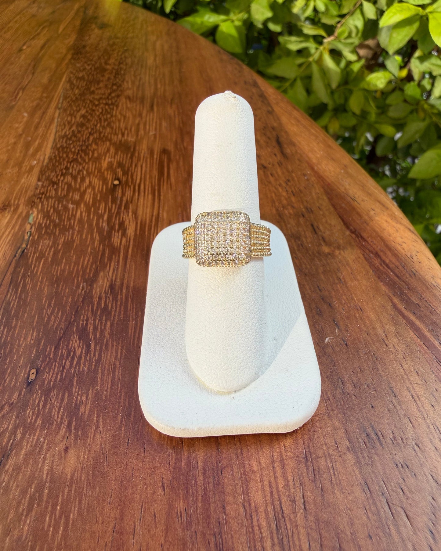 Anillo Cuadro Brillo