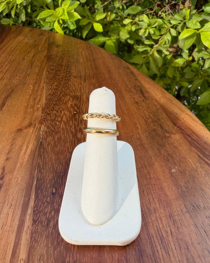 Anillo Doble Trenzado