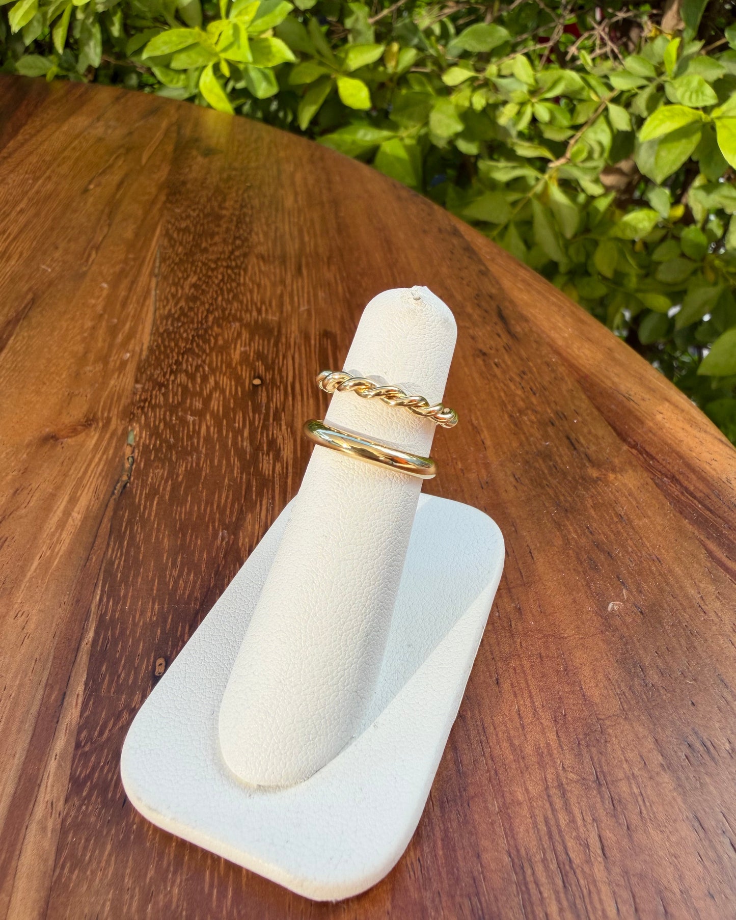 Anillo Doble Trenzado