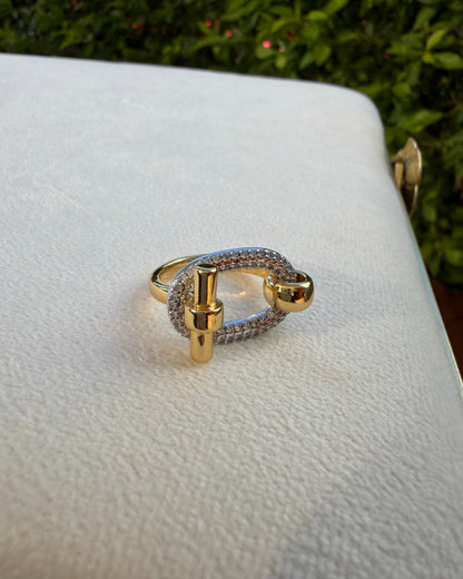 Anillo Bicolor Oval