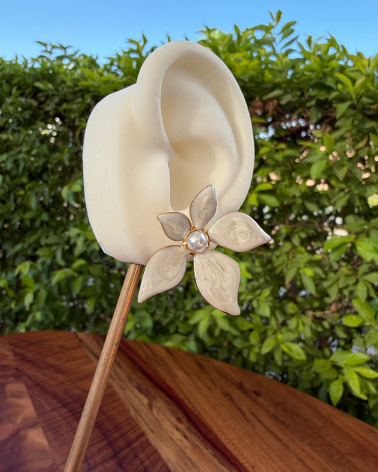 Arete Flor Blanca