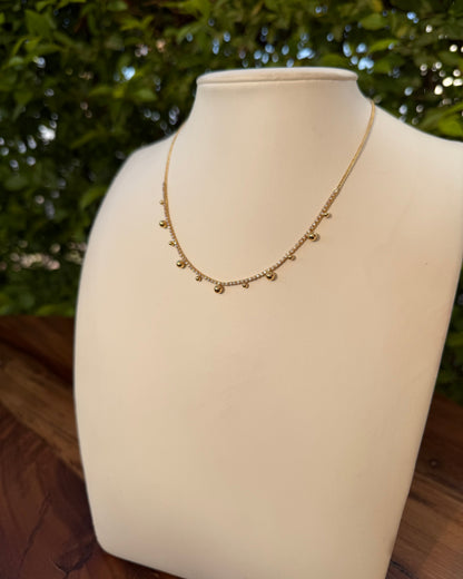 Collar Brillo Bolitas