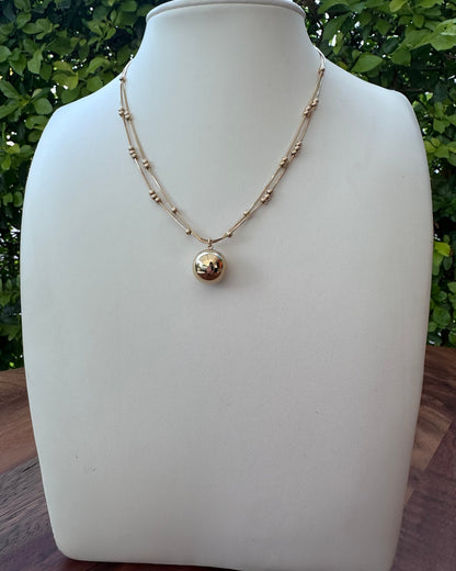 Collar Doble Bola