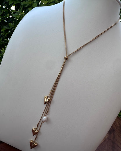 Collar Corbatero Corazones