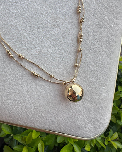 Collar Doble Bola