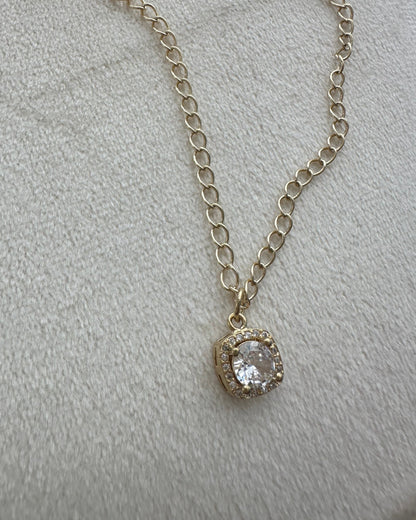 Collar Cuadro Brillo
