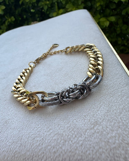 Pulsera Chunky Bicolor