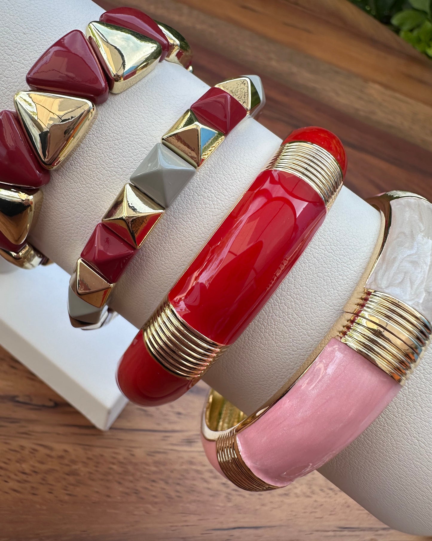 Pulsera Bloques Roja