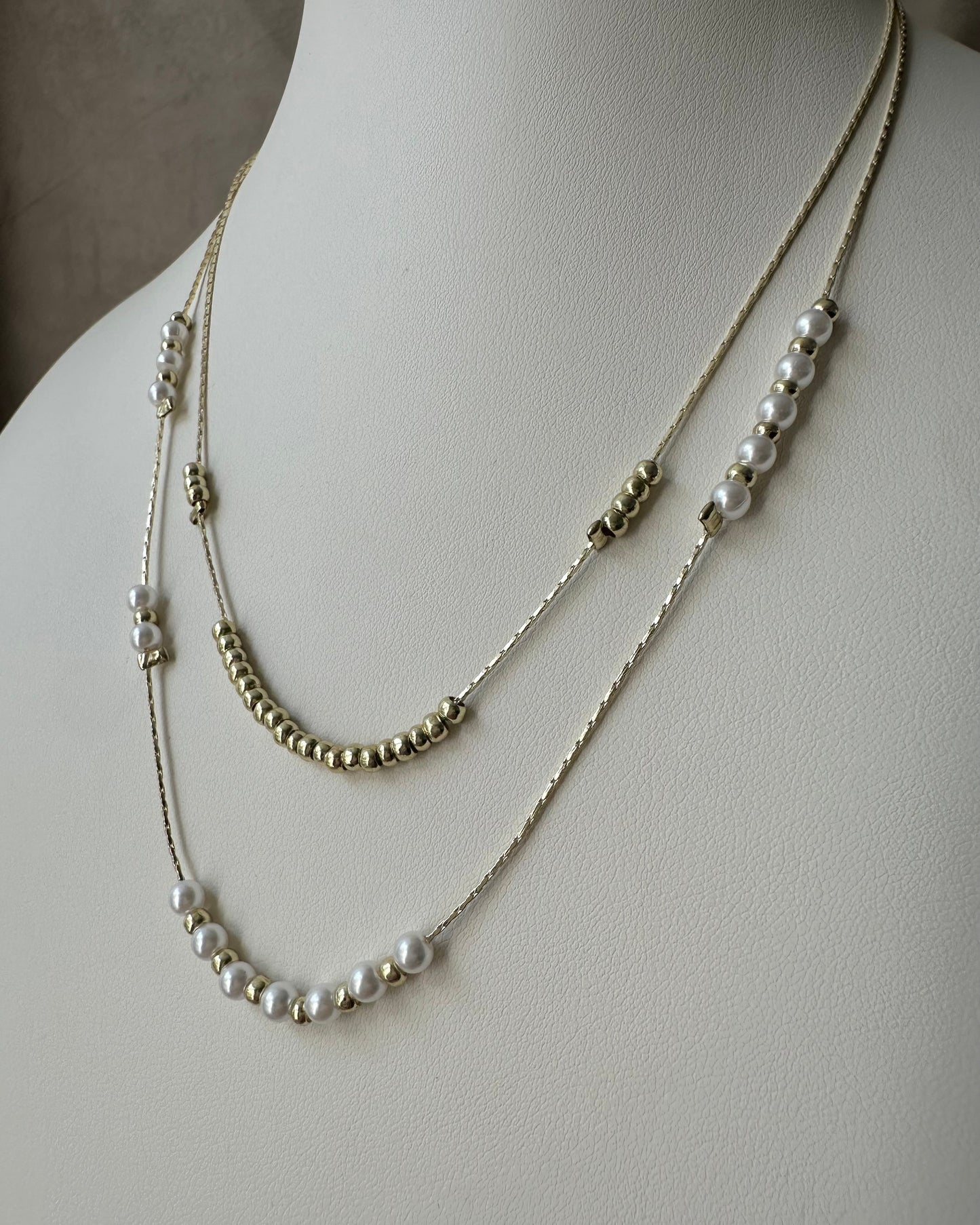 Collar Doble Perlas