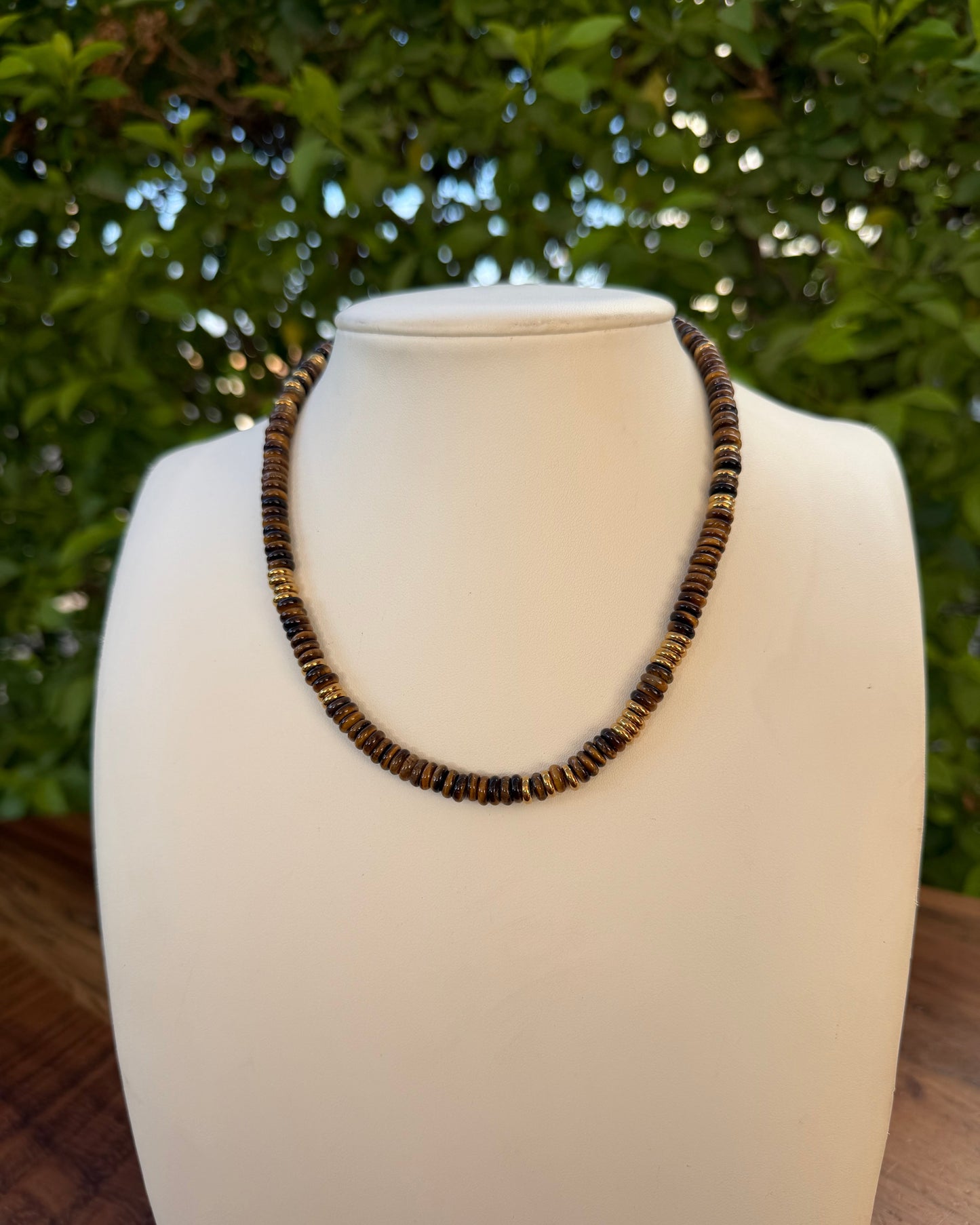 Collar Piedras Ojo de Tigre