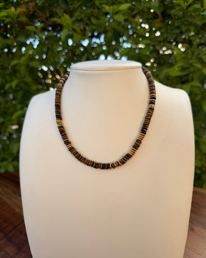 Collar Piedras Ojo de Tigre