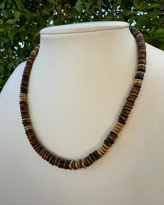 Collar Piedras Ojo de Tigre