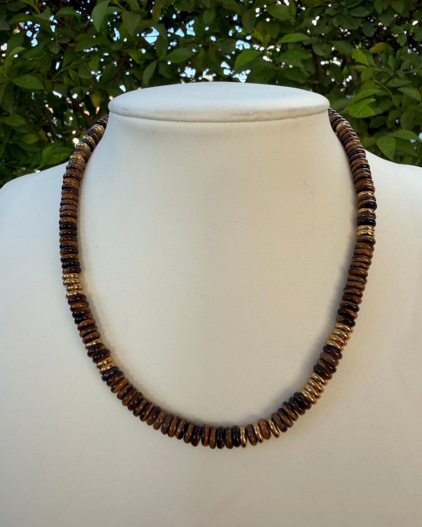 Collar Piedras Ojo de Tigre