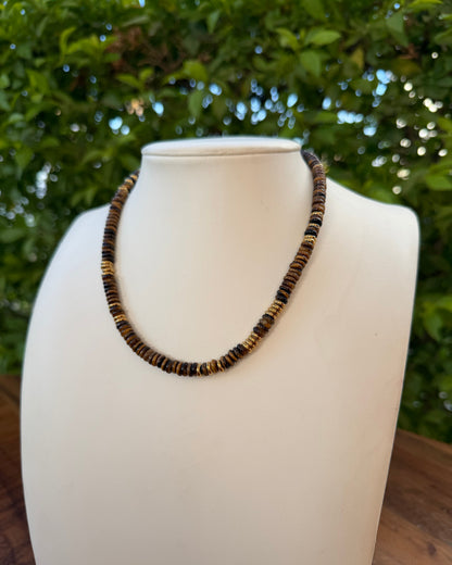 Collar Piedras Ojo de Tigre