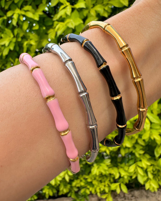 Pulsera Dura Hueso Dorada
