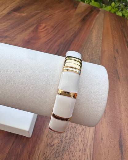 Pulsera Bloques Blanca