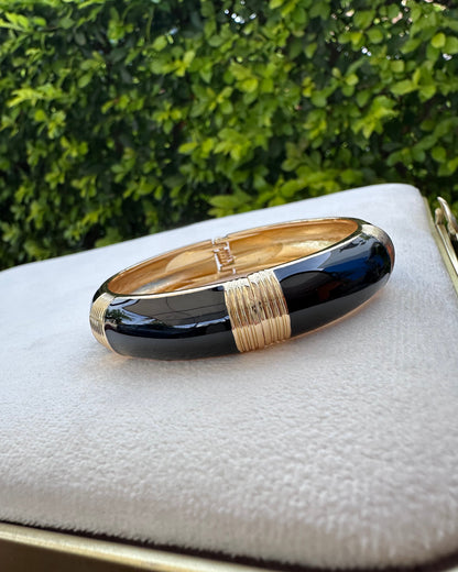 Pulsera Negra Líneas