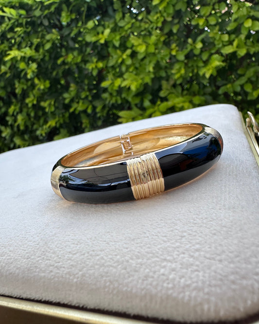 Pulsera Negra Líneas