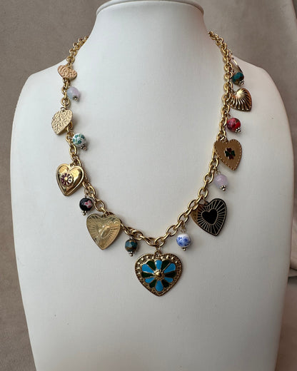 Collar Corazón Charms