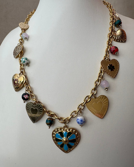 Collar Corazón Charms
