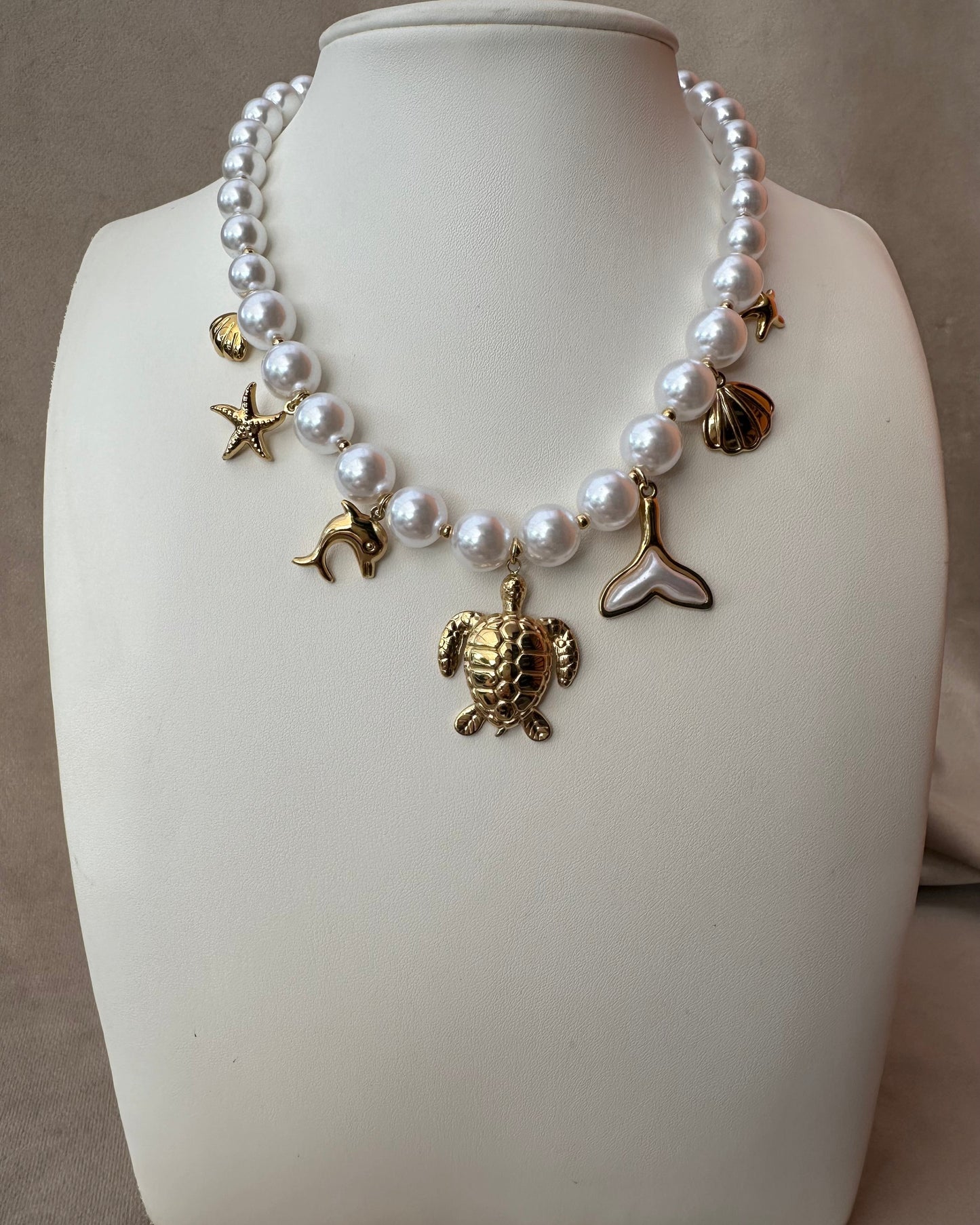 Collar Perlas Tortuga