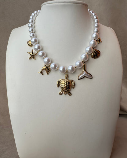 Collar Perlas Tortuga
