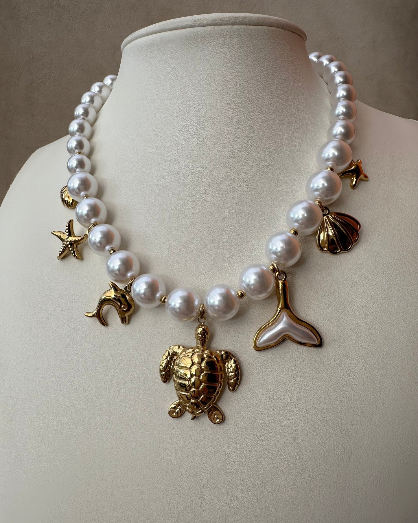 Collar Perlas Tortuga
