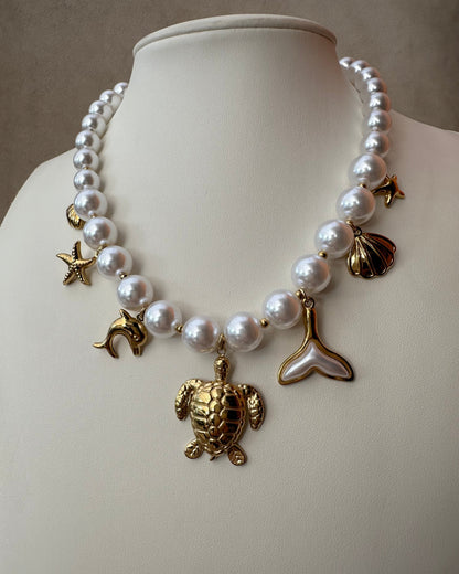 Collar Perlas Tortuga
