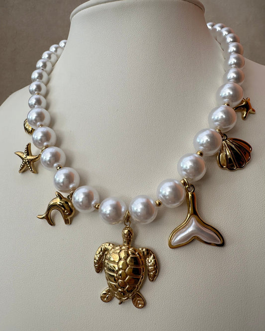 Collar Perlas Tortuga