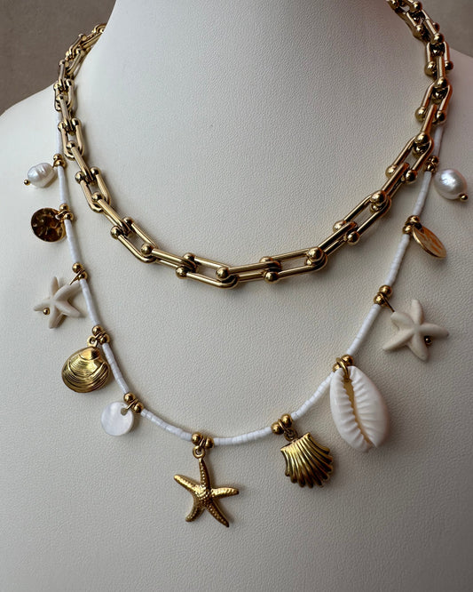 Collar Blanco Playa