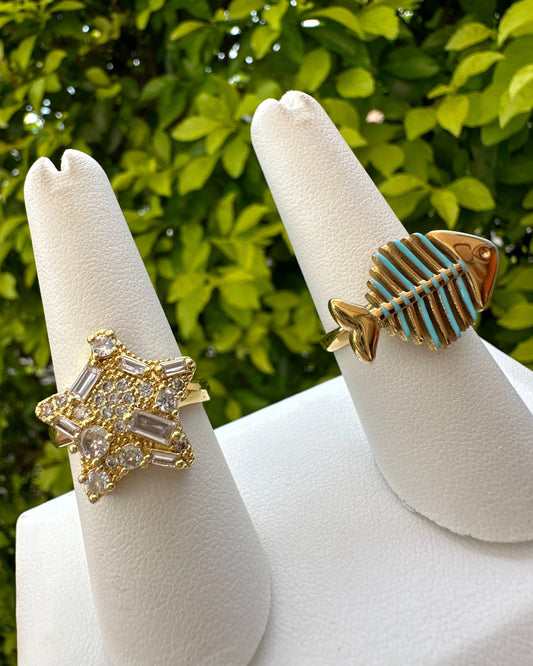 Anillo Estrella Brillo