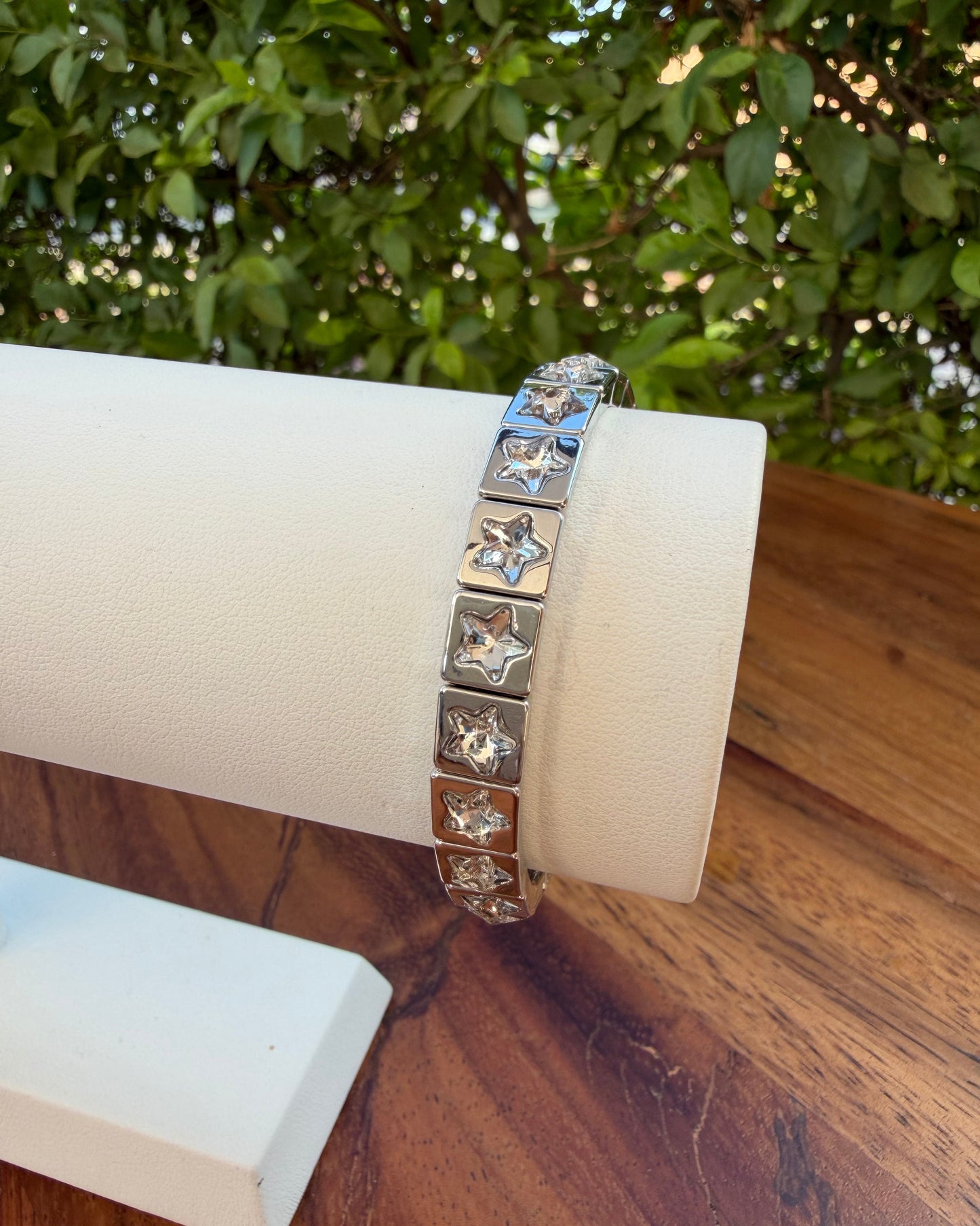 Pulsera Plata Estrella Brillo