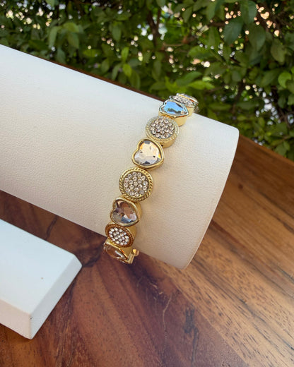 Pulsera Corazón Brillo