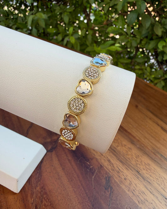 Pulsera Corazón Brillo